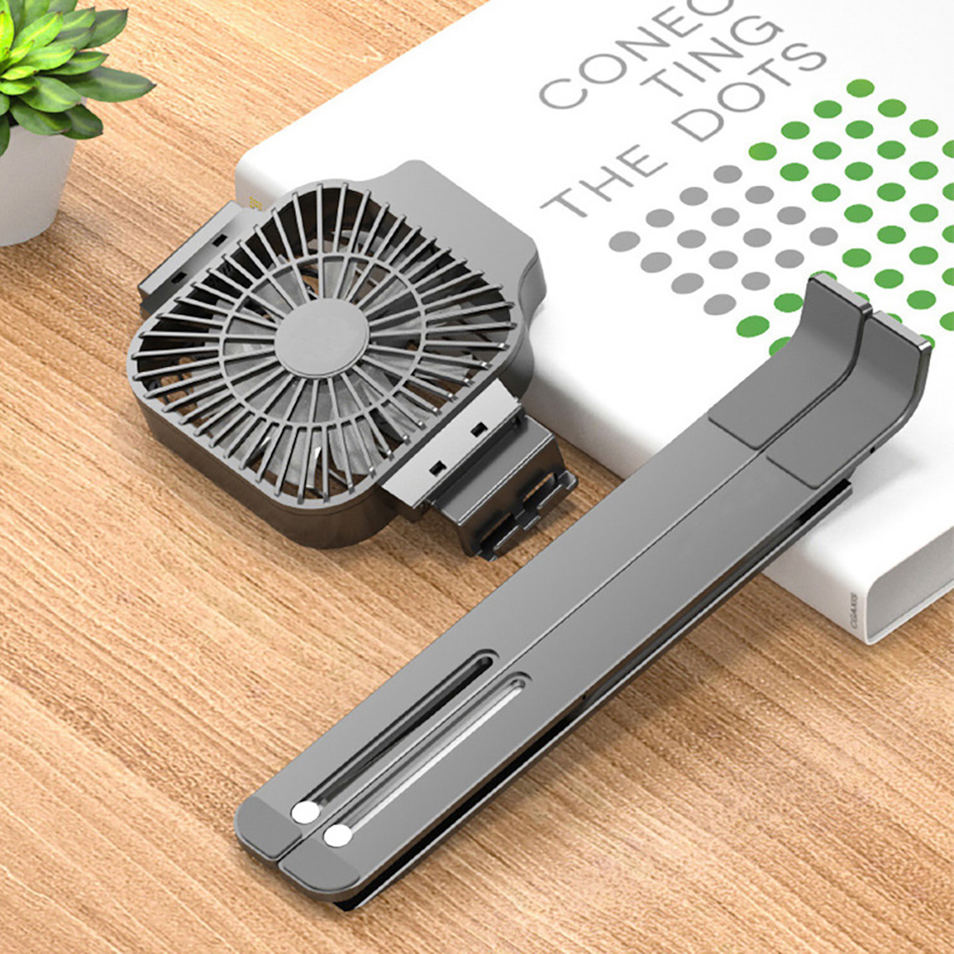 Foldable Laptop Holder with Cooling Fan - Image 2