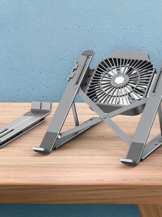 Foldable Laptop Holder with Cooling Fan
